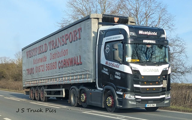TRUCK PHOTO WK19 BWG Westfield Transport Scania Lorry 6 x 4 photo £0.72 ...