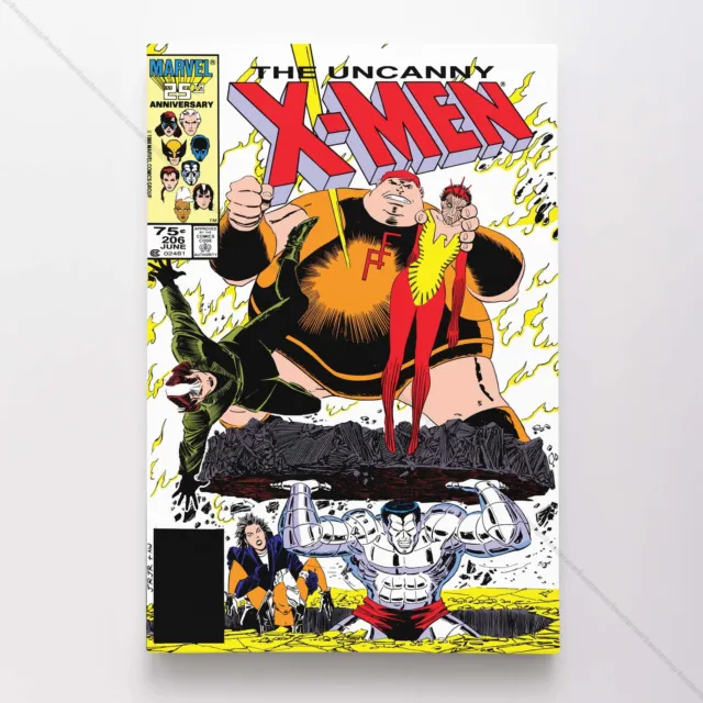 Uncanny X-Men Poster Canvas Vol 1 #206 Xmen Marvel Comic Book Art Print