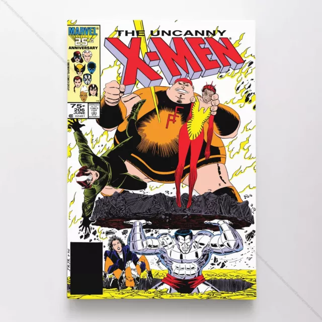 Uncanny X-Men Poster Canvas Vol 1 #206 Xmen Marvel Comic Book Art Print