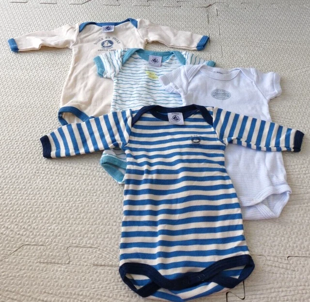 Lotto Costumi Petit Barca Pacchetto x 4 Neonati 1 Mese 54 cm Bambina