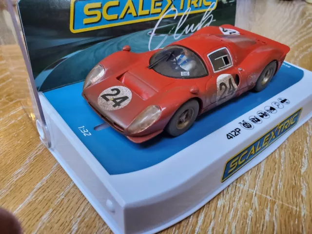 NEW SCALEXTRIC C4481A Ferrari 412P Weathered 24 Daytona 1967