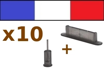 x10 LOT Fumé anti-poussière pour iphone 4 4s 3Gs ipad 2 cache capuchon bouchons