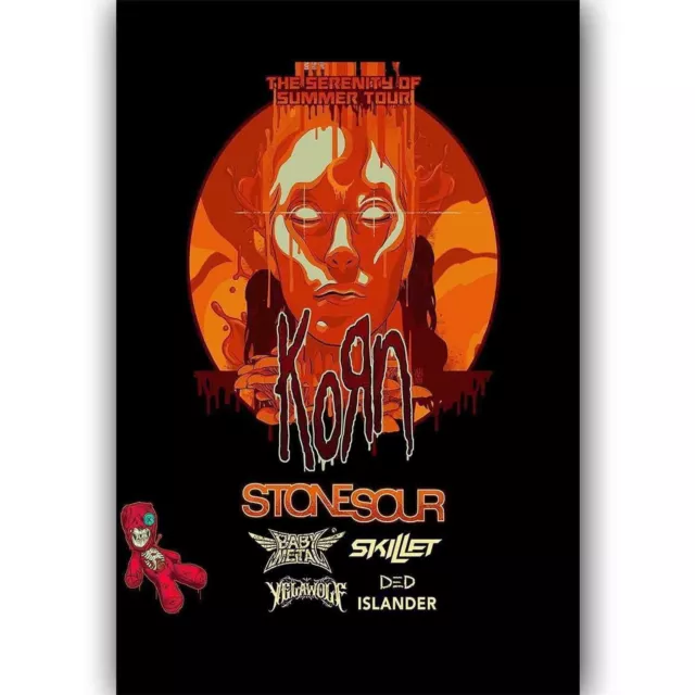 64498 New Korn The Serenity of Summer Tour Music Wall Decor Print Poster