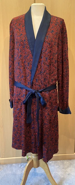 Abito vintage da uomo Marks & Spencer rosso/blu taglia L