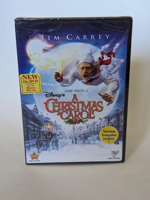 New Dvd Disney A Christmas Carol Jim Carrey Gary Oldman Colin