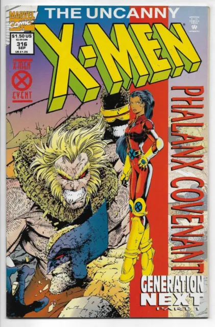 The Uncanny X-Men #316 Marvel Comics Lobdell Madureira Austin Green VFN 1994