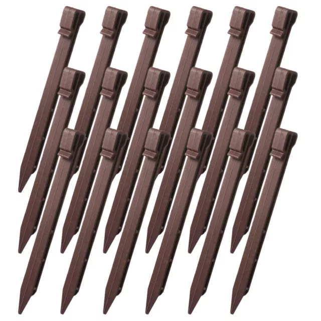 30 Garden Landscape Edging Stakes Lawn Ground Tent Pegs Heavy Duty-DI