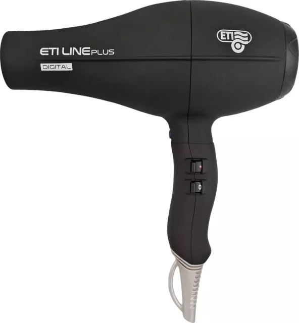 ETI Line Plus Digital Professional Hair Dryer 2500W Ionic Technology MATT BLACK