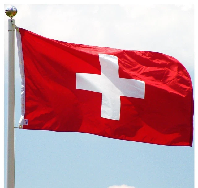 GIANT EURO 2024 Switzerland Swiss Suisse Flag Banner Speedy Delivery £5