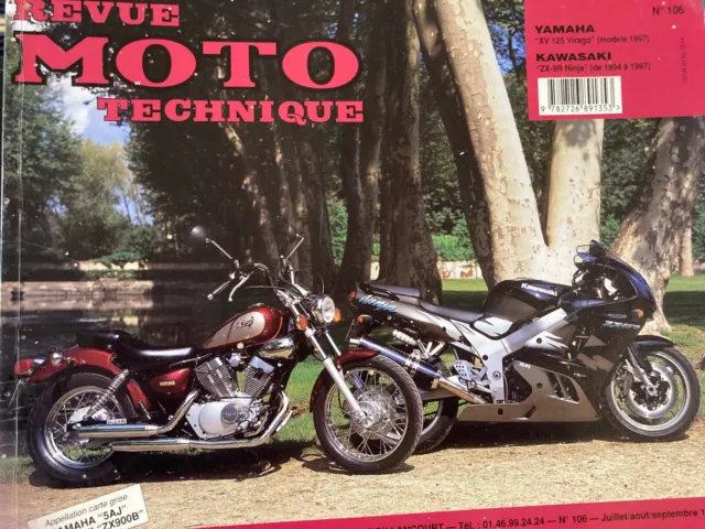 revue technique 106 Kawasaki ZX-9R Ninja - Yamaha XV125  Virago 