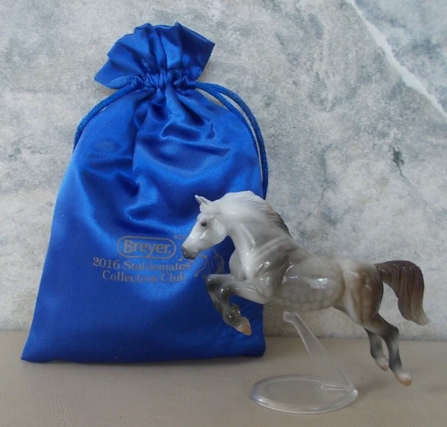 2016 Breyer Stablemates Collector Club Sylvester Glossy Gray Warmblood Jumper #3 2016 Breyer Stablemates Collector Club Sylvester Glossy Gray Warmblood Jumper #3