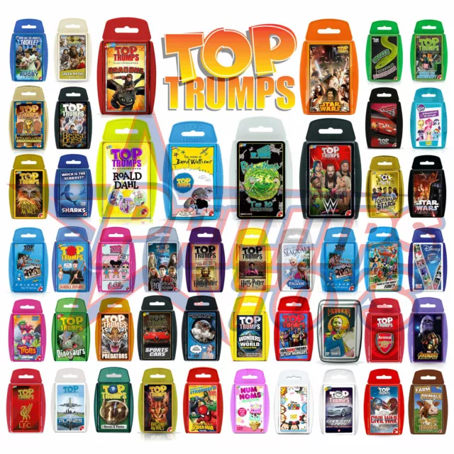 Top Trumps Kartenspiele Exklusive Drachen Walliams Roald Dahl spielen & entdecken