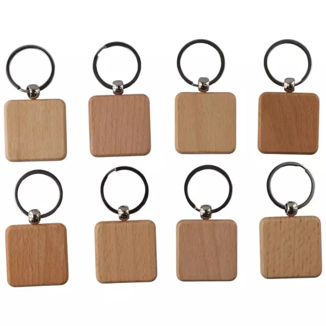blanks wooden keychain wooden square wood keychain square keychain  wood crafts