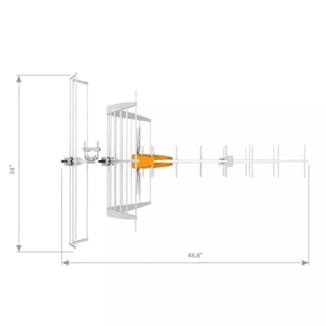 *OPEN BOX* Televes Corporation® 149484 DATBOSS Mix Antenna with 5G Filter 2