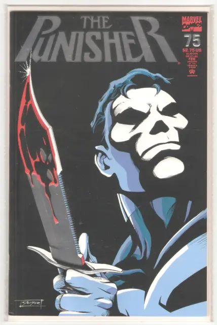 Foil Cover The Punisher (1987 2Nd Series) #75 Feb 1993 Marvel Comic 9.0 Vf/Nm