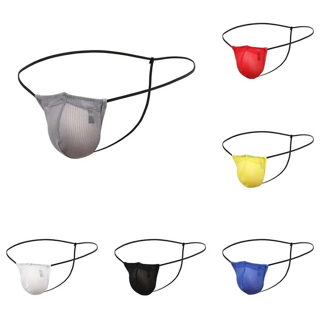 Sexy String Uomo Intimo Perizoma Hot Tanga Thong Mutande Pizzo A - Foto 4