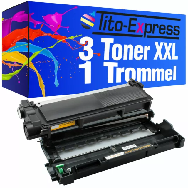 Trommel & 3 Toner XXL PlatinumSerie für Brother DR2300 & TN2320 HL-L2360DW HL-L2