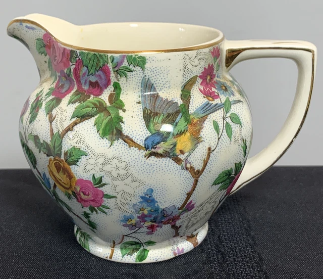 Vintage Royal Tudor Ware Barker Bros Ltd England Lorna Doone Chintz Jug/Pitcher