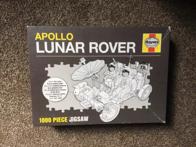 APOLLO LUNAR ROVER (SPACE) - HAYNES 1000 PIECE JIGSAW puzzle (New - read)