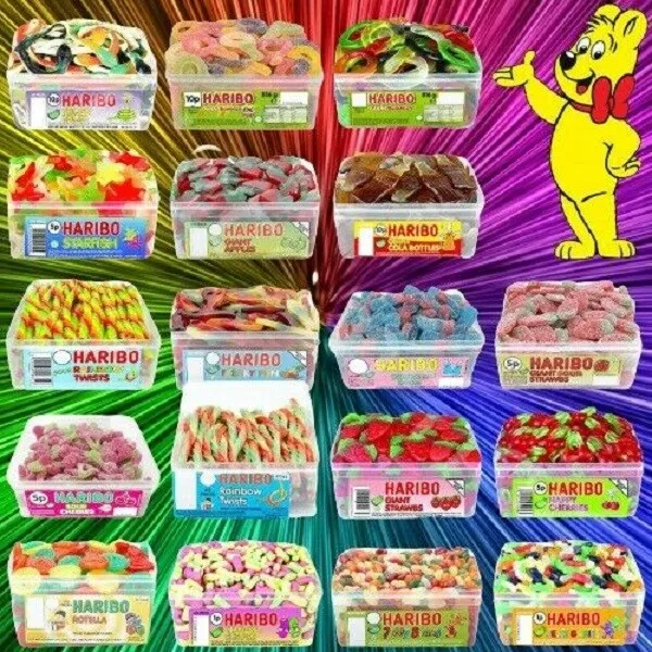 Haribo 1 X Full Tub Party Favours Treats Sweets Wholesale Candy Box Kid