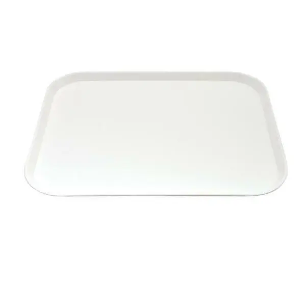Tray Fast Food Style White Polypropylene Cafeteria 300 x 400mm