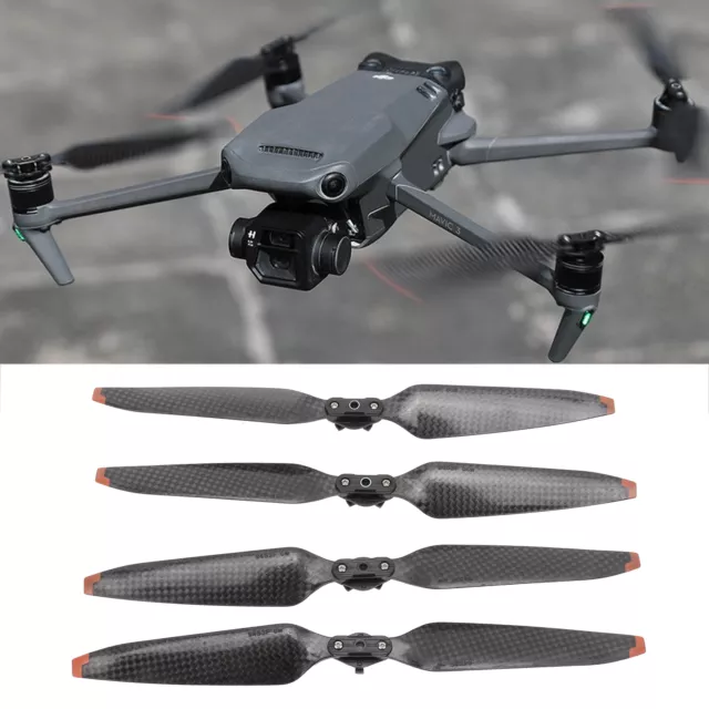 02 015 Drone Blades Carbon Fiber 3 Pin Buckle Labor Saving Drone Propellers
