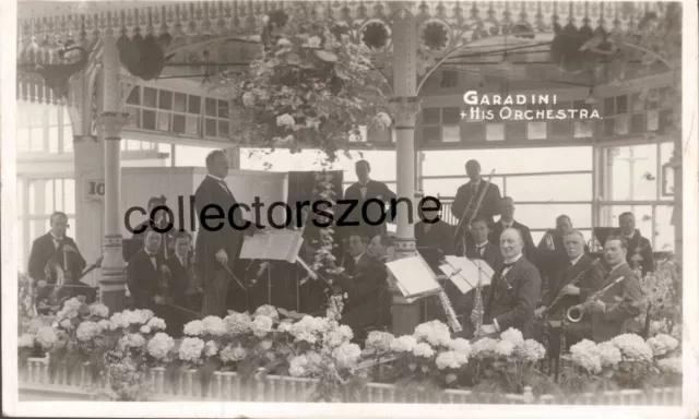 1926 Bridlington Garadini & His orchestra Real Photo Postcard Posted