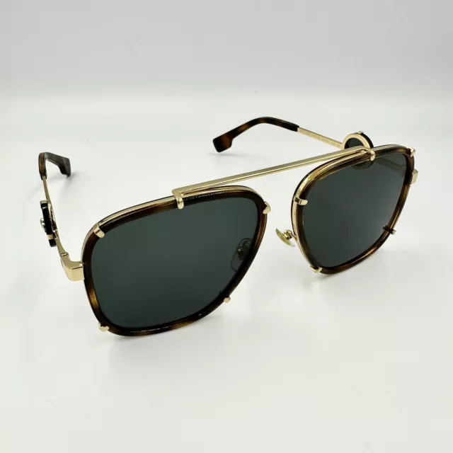 Versace Sunglasses Havana 2233 1470 / 87 - Gold Medusa Grey 60 mm EUC Free Ship!