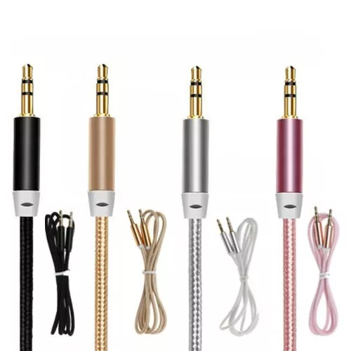 3.5mm Aux Cable Jack Audio Cable Male to Male Shielded Headphone Lead Stereo