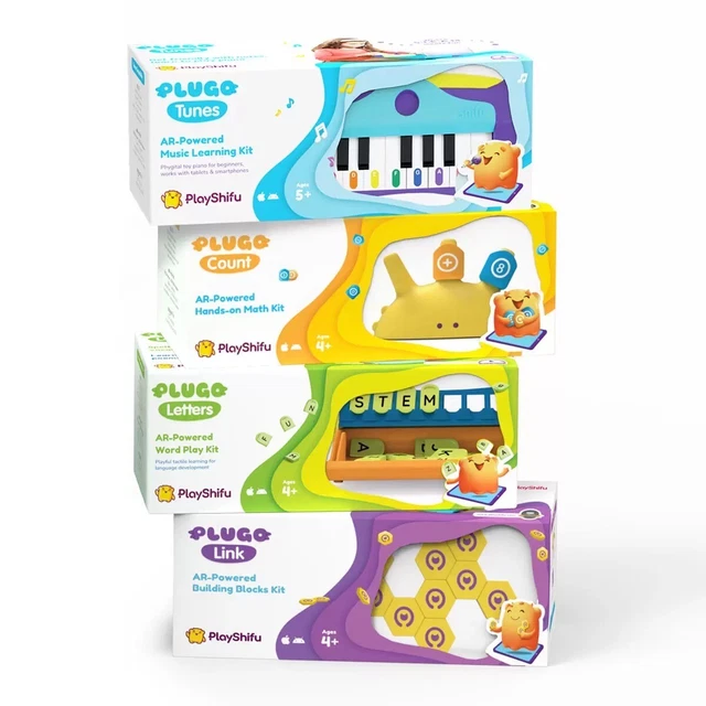 Plugo STEM Educational Bundle Letters Link Tunes Account PlayShifu 4-in-1 NEW UK