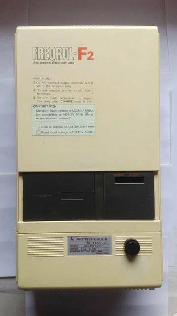 Mitsubishi FREQROL-F2 / Inverter Type: FR-F2-H7.5K-ER/17A, Ac380V/ Good Zst