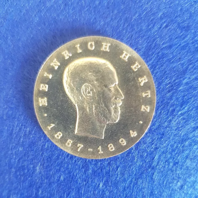 DDR Münze 5 Mark 1969 „Heinrich Hertz“, Top-Erhaltung.