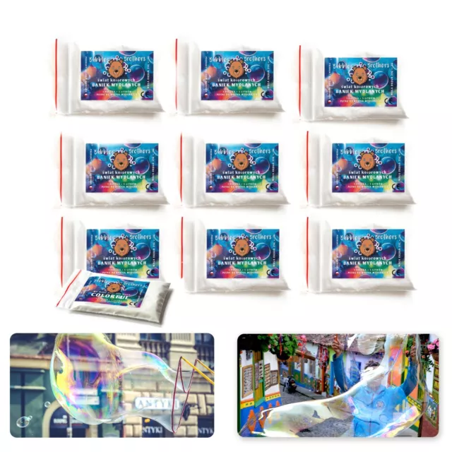 Soap Bubbles solution 10 x 5 litre Magic Powder for  liquid Enormous Bubbles 50