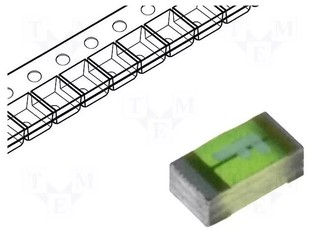 Sécurité : Schmelz Super Rapidement 32VDC 32VAC 5A SMD 3412.0124.11 SMD 0603 - S