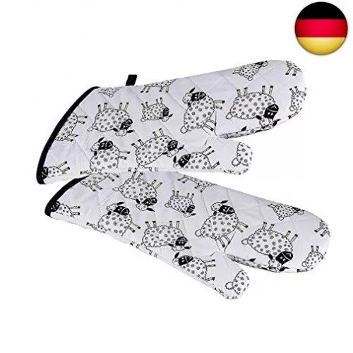 SPOTTED DOG GIFT COMPANY - Topflappen Handschuh, hitzebeständig extra lang