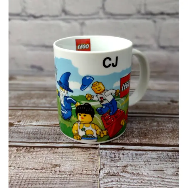 LEGO Legoland Orlando Personalized Name CJ 10oz Ceramic Coffee Cup Mug Pre-Owned
