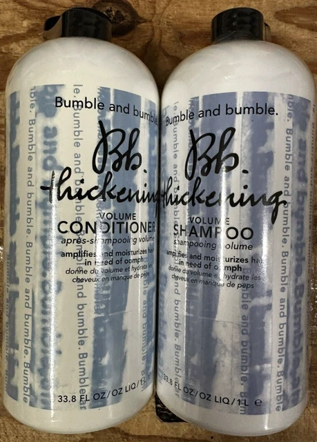 Bumble & Bumble Thickening Volume Shampoo & Conditioner 33.8oz/1Liter DUO **NEW*