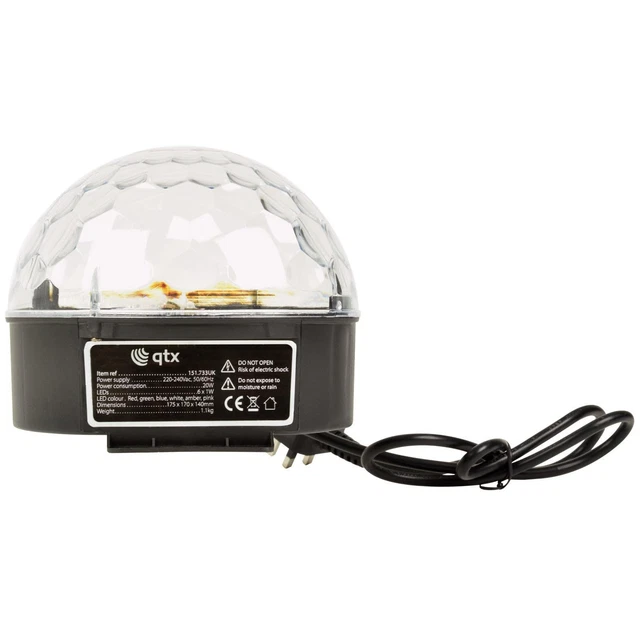 MOONGLOW LED ORB Light Projector Colour Changing Light with Sound ...