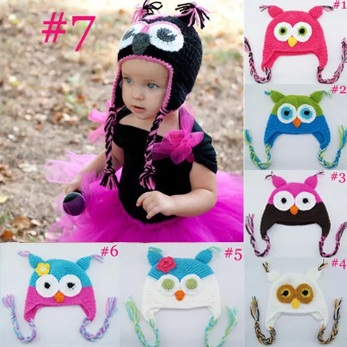 New Design, Cute Kids/Baby/Girl/Boy Owl Hat Knitted Beanie wooly Winter Hats Cap