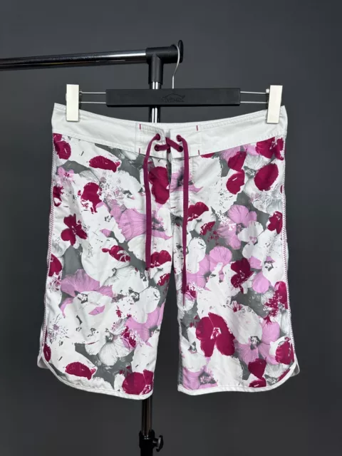 Oakley Mens Floral Summer Swim Trunks Board Shorts Tropical Bathing Suit Sz US 4