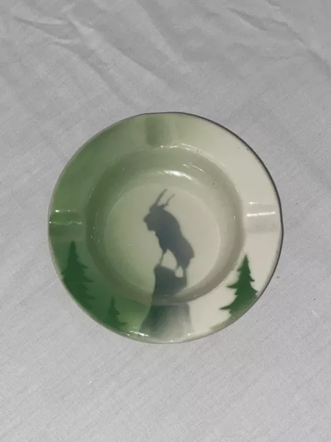 1951 Great Northern Railway Ash Tray Glacier Park Mountain Goat