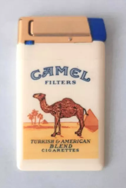 Camel Filters Gas Lighter Flat Size Good shape  RARE Good Condition