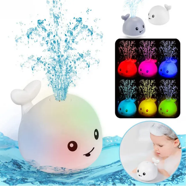 Giocattoli LED bambino bagno balena giocattolo bagno balena irrigatore d'acqua piscina giocattoli bambini regali