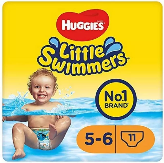 Huggies Little Swimmers, Swim Nappies, Size 5-6 - 33 Pants - Maximum Protection