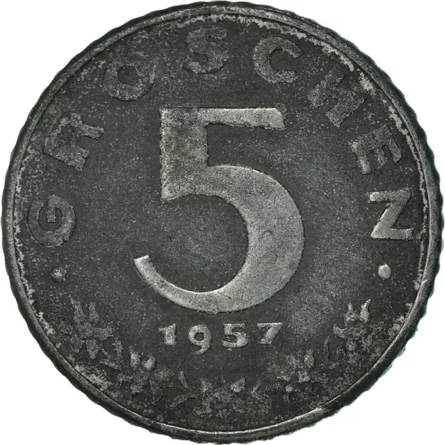 [#829112] Coin, Austria, 5 Groschen, 1957, VF, Zinc, KM:2875 2