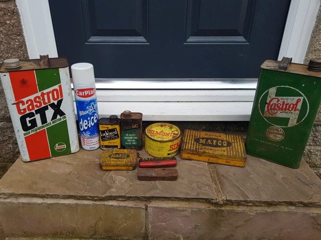 Castrol MAFCO Dunlop Britfix Simoniz Plus Gas Automobilia Petroliana Vintage Lot