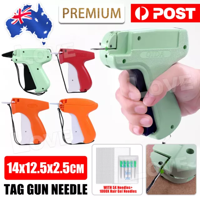 Clothes Garment Price Label Tagging Tags Gun Machine+1000 Glue Needles+5 Needles