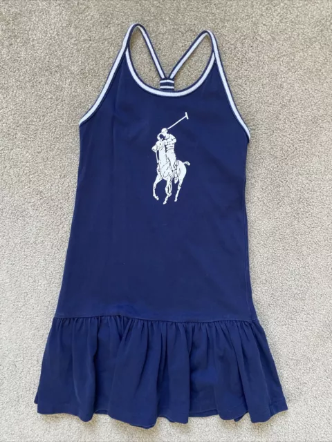 Girls Ralph Lauren Size 6 Navy Blue Tank Top Tennis Style Dress