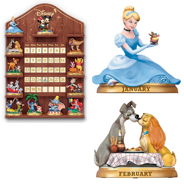 BRADFORD EXCHANGE DISNEY Magical Moments Perpetual Calendar Figurines