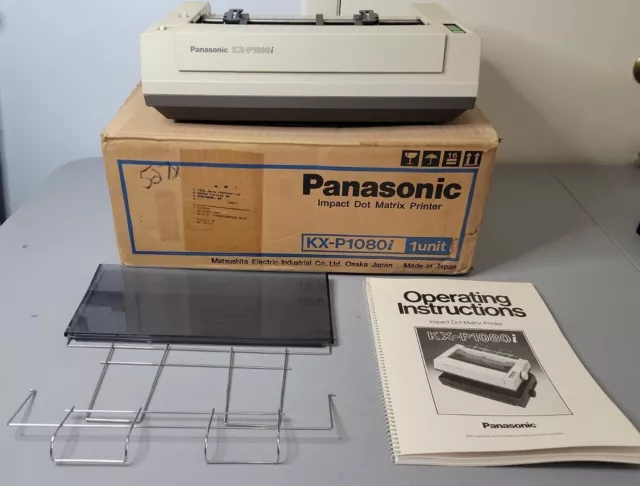 New In Box Vintage Panasonic Impact Dot Matrix Printer KX-P1080i Untested